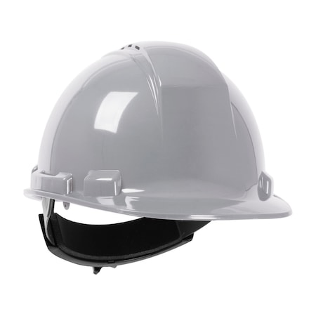 Dynamic Vented, Cap Style Hard Hat w/HDPE Shell, 4-Point Textile Suspension and Wheel Ratchet Adj. 280-HP241RV-09