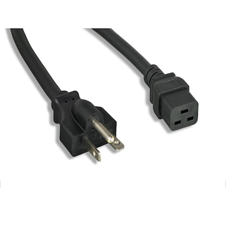 Monoprice Heavy Duty Power Cord - NEMA 6-20P to IEC 60320 C19_ 12AWG_ 20A/2500W_ 40085