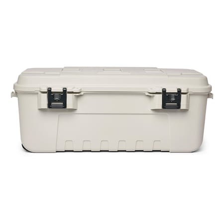 Plano Stackable Storage Trunk W/ Lid, 27 gal, 37-1/4 in L x 18 in W x 14 in H, Smoke, Plastic PLAT19SME
