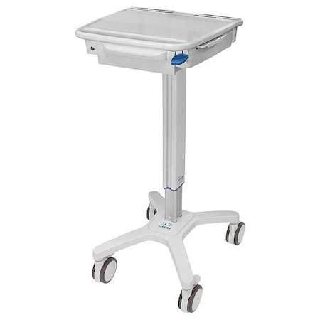 Capsa Healthcare Laptop Cart, 40 lb, Aluminum, Assembled 1970515