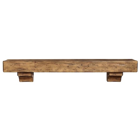 Pearl Mantels 72 in. The Shenandoah Shelf or Mantel Shelf Finish, Dune Rustic Distressed 412-72-10
