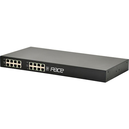 Altronix PoE Extender, 19-1/8" W, 8 Cam. Inputs, Blk PACE8PRM