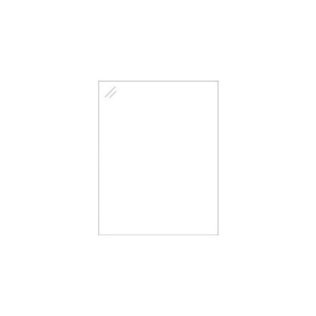 Bubblefast 8 1/2 x 11'' Crystal Clear Rectangle Laser Labels-1 Label per Sheet BFLL239CC