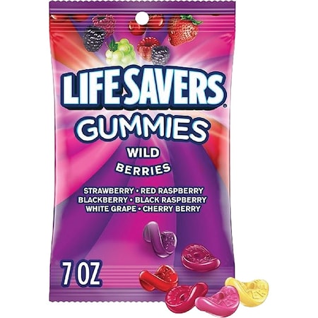 Life Savers 7 Oz. Wild Berries Gummies Candy WMW08344