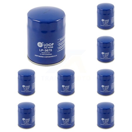 Loop Engine Oil Filter 9 Pack For Chevrolet Silverado 1500 GMC Cadillac Sierra Tahoe DeVille KLO-100243