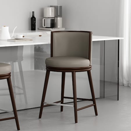 Manhattan Comfort Evalyn Counter Stool  in Taupe CS021-TP