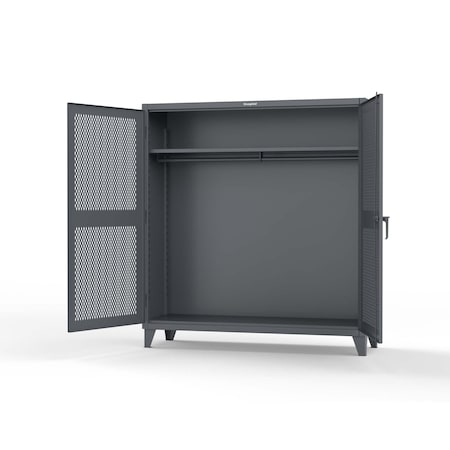 Strong Hold 7 GA Industrial Shop Table with 2 Drawers T7236-2DB