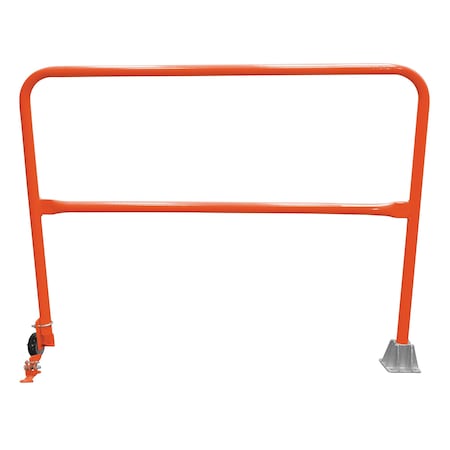 Vestil Steel Dock Safety Swing Gate 5 Ft. Length Orange SSG-5-OR