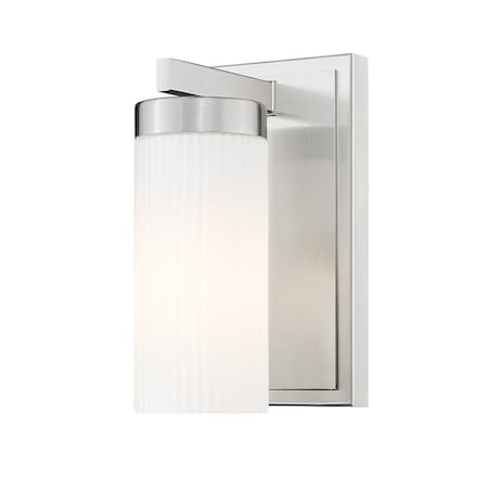 Z-Lite Danica 1-Light Wall Sconce, 4.75 in W, Brushed Nickel 3044-1S-BN