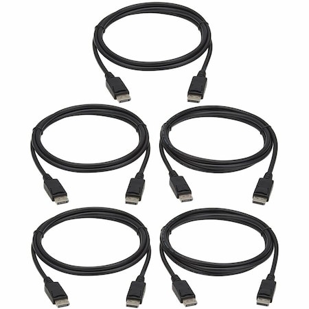 Eaton TRIPP LITE SERIES 4K DISPLAYPORT CABLES WITH LATCHING CONNECTORS (M/M) - 4K 60 H P580-006-5PK