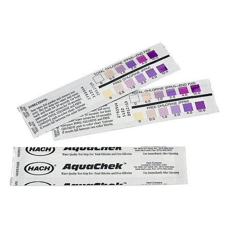 Hach Chemical Test Strips, 4 3/4 in L, PK250 2793944