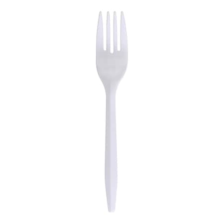 Empress Medium Weight Fork Polypro White  Dense Pack, 1000PK E175001