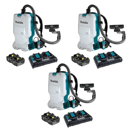 Makita Lxt Bl Hepa Backpack Vacuum Kit, 36V XCV17PG-3