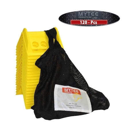 Mytee Products 4in Plastic Corner Protectors 4in Winch Ratchet Straps Flatbed 120 Pcs w/ Case, 6PK PCP-20PACKx6