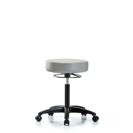 Blue Ridge Ergonomics Bench Stool, Med, Vinyl, Casters, Dov BR-VMBSO-RG-NF-RC-8567