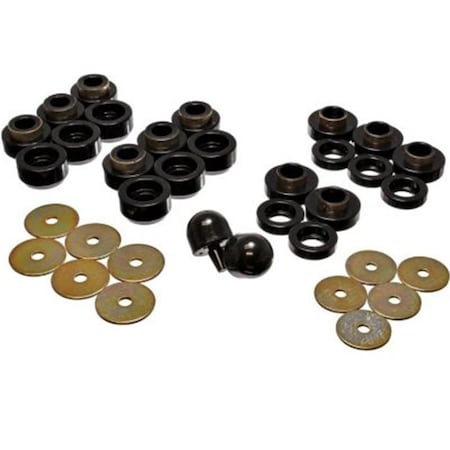 Omnisports Front & Rear Body Mount Kit, Black OM3637750