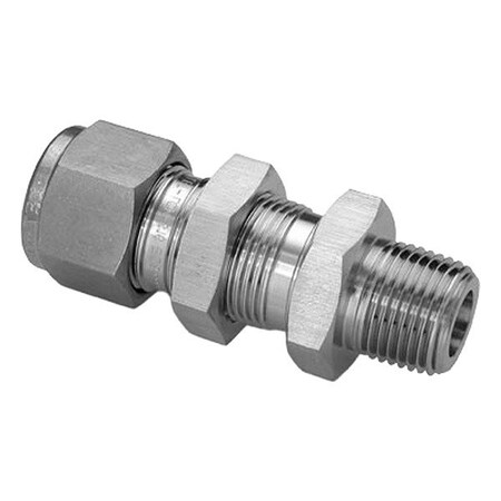 Ham-Let Compression Fitting Adapter, 10,730 psi 774LM SS 1/8 X 1/8