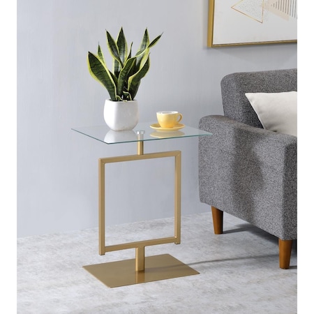 Kings Furniture Molein Side Table, Gold SR-1726-G