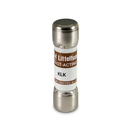 Littelfuse Midget Fuse, Fast-Acting, 3.50A, 600V AC, Non-Indicating, 100kA at 600V AC, 50kA at 500V DC KLK03.5