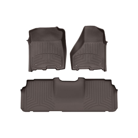 Weathertech Cocoa, Front and Rear FloorLiner HP 474781IM-470123IM