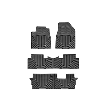 Weathertech Black, Front, Rear, and Rear All Weather Floor Mats WTHB148152153