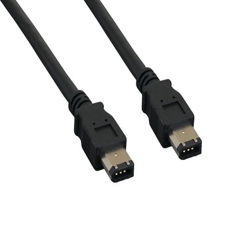 Sanoxy 15ft IEEE 1394a FireWire 400 6-pin to 6-pin, Black SNX-CBL-LDR-FW105-1115
