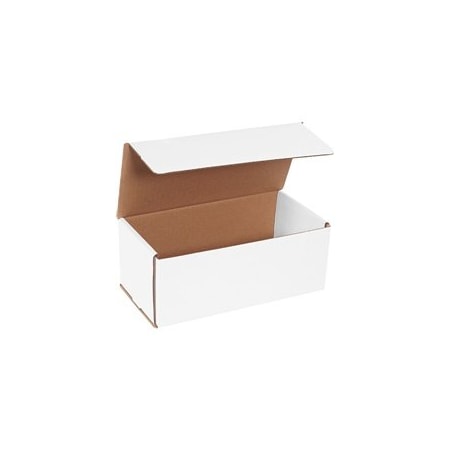 Bubblefast 50-10 x 5 x 4'' White Corrugated Mailers, 50PK BFM1054