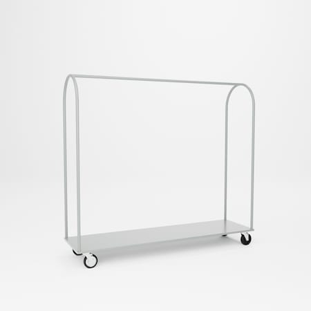 Pucel Double-Sided Garment Truck, 74 in W x 66 in H x 20.5 in D, Gray GT-72-SD