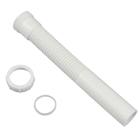 Danco Danco 51069 Tailpiece Extension, 1-1/2 x 11-1/2 in Slip-Joint, White 51069