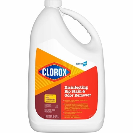 Clorox , DISINFECTING BIO STAIN AND ODOR REMOVER, FRAGRANCED, 128 OZ REFILL BOTTLE, 4/CT 31910