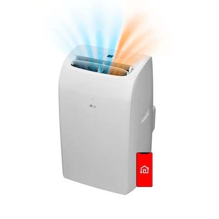 Lg 12000 BTU (DOE) 115-V Portable AC with Heat, Dehumidifier Function and Wi-Fi Control, 450 sq. ft. LP1025WHSM