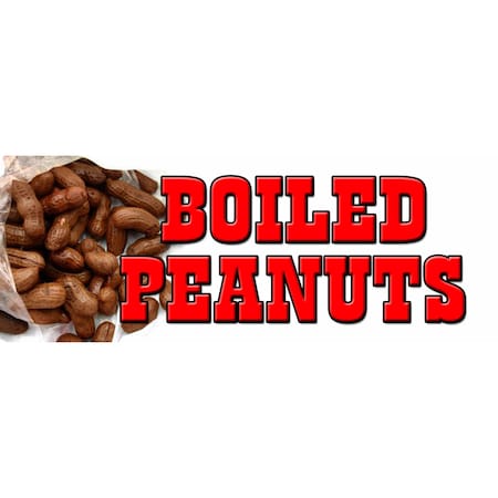 Signmission Boiled Peanuts, 12 Inch, Decal D-Boiled Peanuts