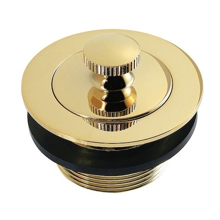 Kingston Brass 1-1/2-Inch Brass Lift & Lock Bathtub Drain, Polished Brass DLT2082