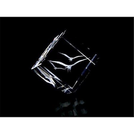 Happyholidays 1160-50-67 Crystal Laser-Engraved Birds Animals and Nature Laser-Cut 2 L x 2 H x 2 W in. HA2939793