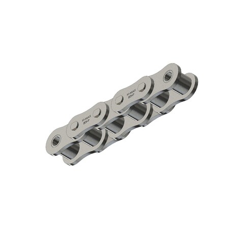 Senqcia Hi-Max SBR Riveted Standard Roller chain, 10 ft OAL, 1 P, 5/8 Dia x 5/8 in W Roller 80NPHMRB