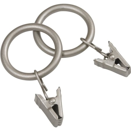 Kenney Mfg Curtain Clip Ring, Metal, Antique Pewter KN75001