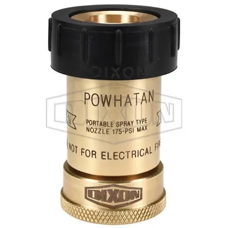 Dixon 1 in NST BUMPERED BRASS FOG NOZZLE UL/FM BBN100NST