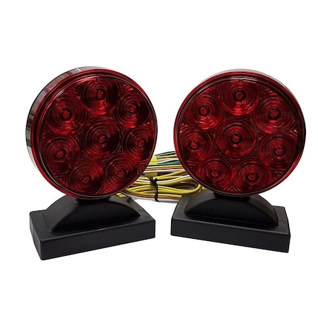 Pm Company Tow Light, LED Lamp, Red Light, Red Housing V955