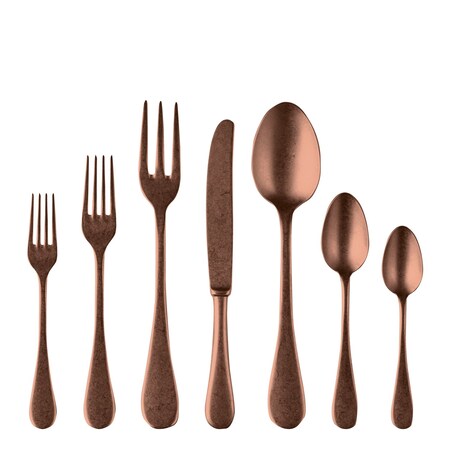 Mepra Vintage Pewter Flatware Set - 32 Pieces - Bronze 1098VI22032