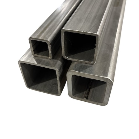 Online Metal Supply 5 in x 5 in x 0.250 in Wall x 45 inches, 304 Stainless Steel Square Tube 304SSQT5W0.2545.1