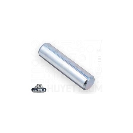 Huyett Type A Grooved Pin, Zinc Plated Low Carbon Steel, 0.438 in Dia x 0.435 in Small End Dia x 1.500 in L GP-0437-1500-A