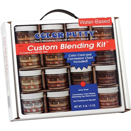 Sw Psb Krylon Purdy Bestt Liebco White Lightning 3.68 Oz. Color Putty 9816 Color Putty Water-Based Custom Blending Kit 144424430