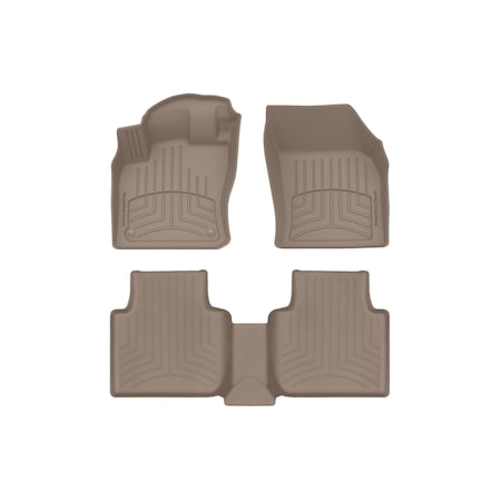 Weathertech Tan, Front and Rear FloorLiner HP 45989-1-3IM