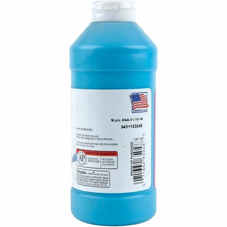 Crayola Artista II Washable Tempera Paints, Blue CYO543115048