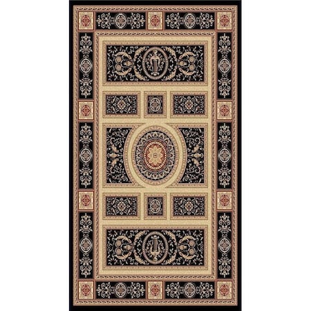 Dynamicrugs Dynamic Rugs Legacy Rectangular Rug, Black - 5 ft. 3 in. x 7 ft. 7 in. LE6958021090