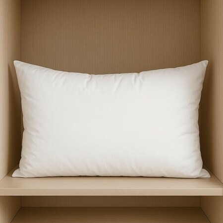 Homeroots 15" X 23" White Cotton Down Blend Throw Pillow Insert 608278