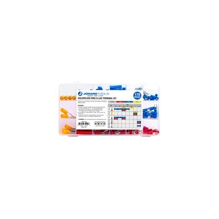 Cable Wholesale Jonard Tools Solderless Ring/Lug Terminal Kit with Crimp Tool 90J1-00048