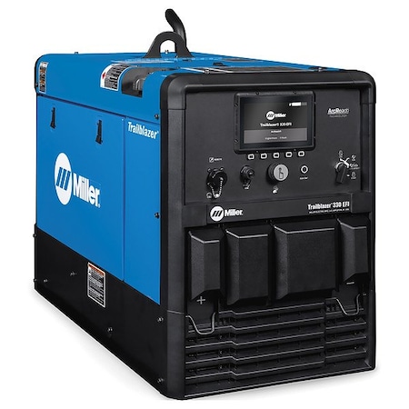 Miller Electric Engine-Driven Welder Generator, Trailblazer 330 Series, Electric Start, 12,000 W Peak 907832002