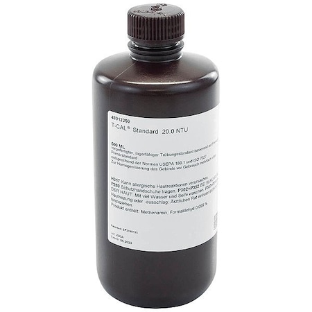 Lovibond Water Testing Solution, 500 mL, 500PK T-CAL TURBIDITY STANDARD, 20 NTU