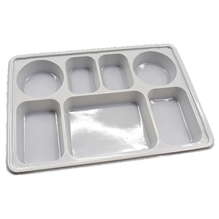 Rdi Plastic 7 Compartment Rectangle Plates 200cs, 200PK PLT-PS-7 C